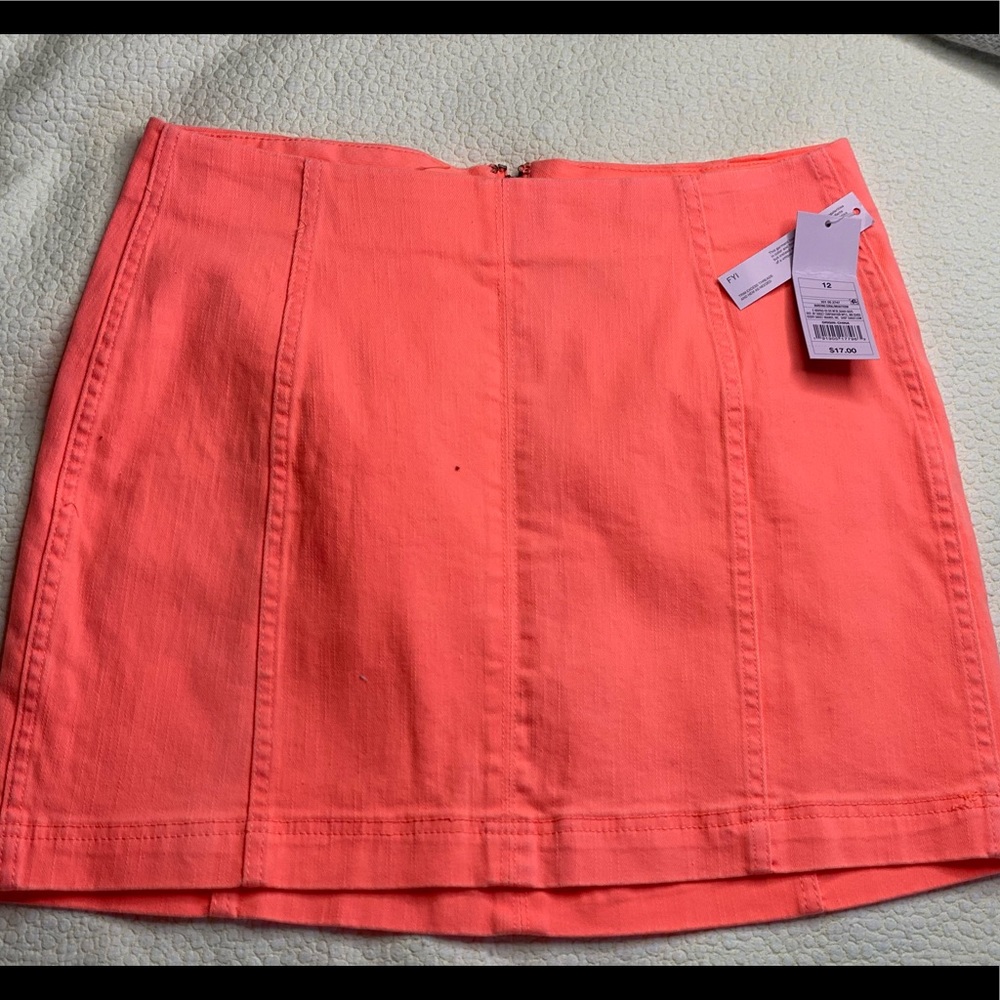 Wild Fable Neon Pink Denim Skirt